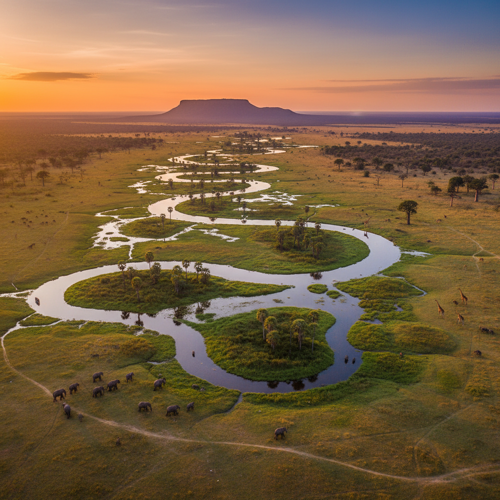 Les paysages grandioses du botswana à explorer